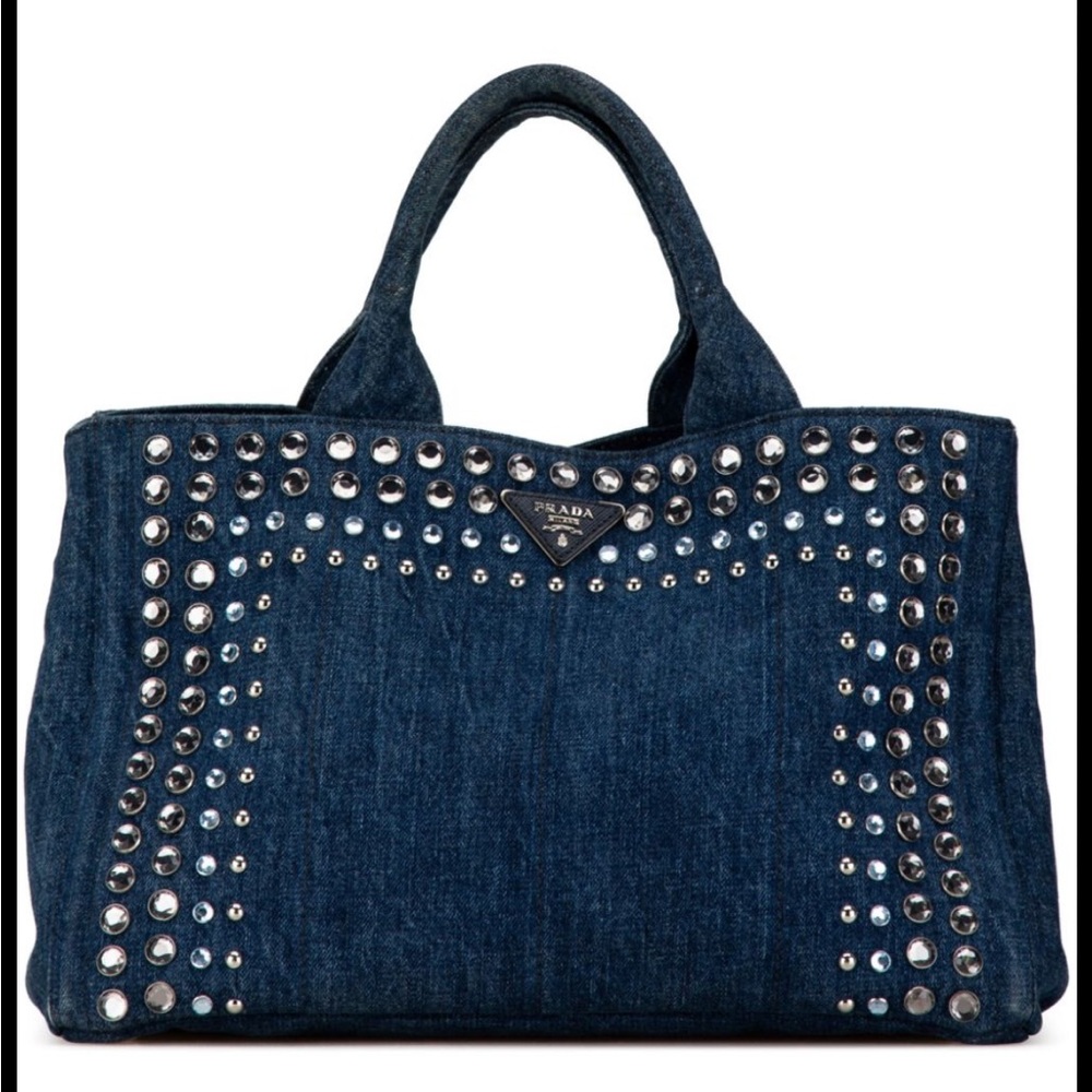 Prada Denim Bijoux Tote